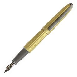 Cheap 🔔 Diplomat Aero Champagne Fountain Pen, 14kt Gold Nib 🛒