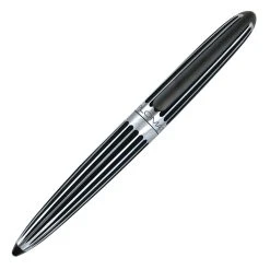 Best reviews of ✔️ Diplomat Aero Black & Chrome Stripes Rollerball Pen ⌛