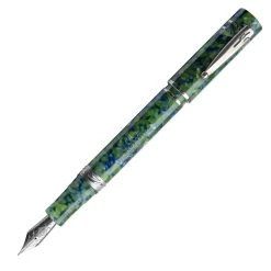 New ✨ Nettuno 1911 Neos Atlante Fountain Pen, Blue & Green, Palladium Trim, Medium Nib 🛒