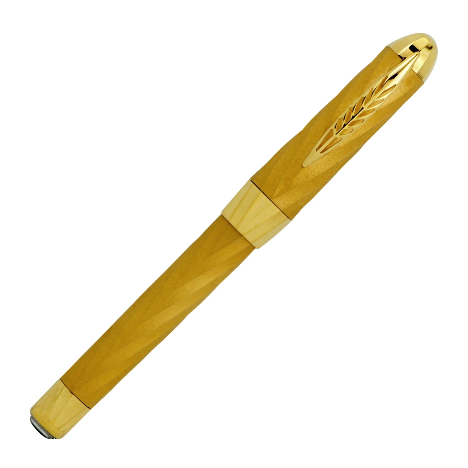 Outlet 🛒 Pineider Matrix Jewelers Limited Edition Sterling Silver Rollerball Pen, Yellow Gold Plated ✨ - Image 2