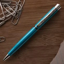 Outlet 👏 Monteverde Strata Ballpoint Pen, Turquoise & Chrome 🔥
