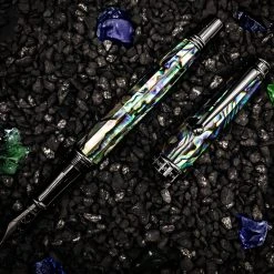 Budget 🛒 Monteverde Invincia Limited Edition Abalone Shell Fountain Pen, Gunmetal Trim 🤩