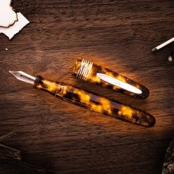 Best deal โ Stipula Limited Edition Facetted Fountain Pen, Wild Honey, 14K Gold Nib ๐ฅฐ