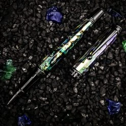 New 💯 Monteverde Invincia Limited Edition Abalone Shell Rollerball Pen, Gunmetal Trim ⌛