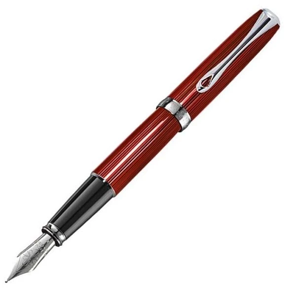 Outlet โญ Diplomat Excellence A2 Skyline Red Fountain Pen, Fine Nib ๐งจ