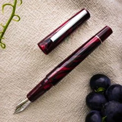 Discount 😍 Tibaldi Infrangibile Special Edition Mauve Red Fountain Pen, Full Resin, Fine Point ❤️