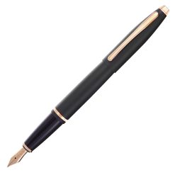 Wholesale ⌛ Cross Calais Fountain Pen, Black & Rose Gold, Medium Nib ????