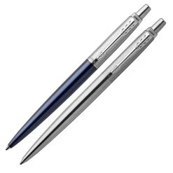 Cheapest โค๏ธ Parker Jotter Ballpoint Pen Set, Royal Blue & Stainless Steel, 2 Pack โ๏ธ