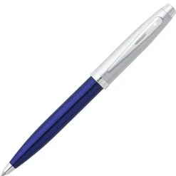 Cheap 🎁 Sheaffer 100 Ballpoint Pen, Translucent Blue & Chrome 🎁