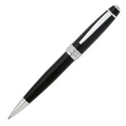 Budget 🧨 Cross Bailey Ballpoint Pen, Black Lacquer & Chrome 👏