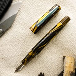 Best Sale ✔️ Tibaldi Infrangibile Special Edition Chrome Yellow Fountain Pen, Full Resin, Fine Point ????
