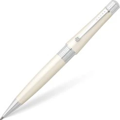 Outlet 👏 Cross Beverly Ballpoint Pen, Pearlescent White & Chrome ⭐