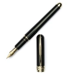 Coupon ✔️ Pineider Avatar UR Deluxe Fountain Pen, Graphene Black, 14K Gold Nib, Fine 👍