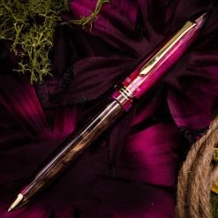 Wholesale 👍 Tibaldi Bonania Zany Brown & Pink Ballpoint Pen 🔥