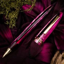 Cheap 👍 Tibaldi Bonania Zany Brown & Pink Rollerball Pen 🔥