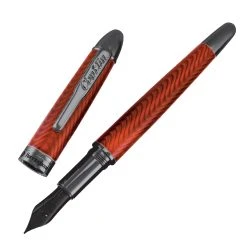 Best Sale 💯 Conklin Herringbone Fountain Pen, Orange 🔥