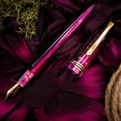 Coupon ⭐ Tibaldi Bonania Zany Brown & Pink Fountain Pen ⭐