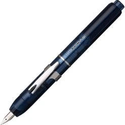 Best Sale ⭐ Platinum Curidas Retractable Fountain Pen, Abyss Blue 🔔