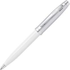 Buy ✔️ Sheaffer 100 Ballpoint Pen, White Lacquer & Brushed Chrome 🔔
