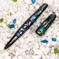 Budget ???? Monteverde Super Mega Limited Edition Abalone Rollerball Pen, Gunmetal Trim ????