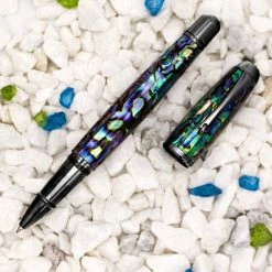 Budget 🌟 Monteverde Super Mega Limited Edition Abalone Rollerball Pen, Gunmetal Trim 😀