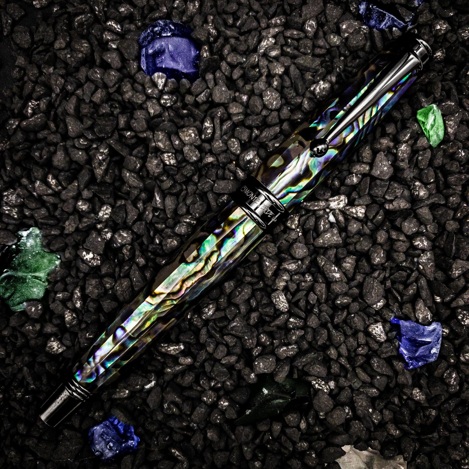 Monteverde Invincia Limited Edition Abalone Shell Rollerball Pen, Gunmetal Trim New ???? Monteverde Invincia Limited Edition Abalone Shell Rollerball Pen, Gunmetal Trim ⌛ -Monteverde Shop 8105a450 b964 5316 a178