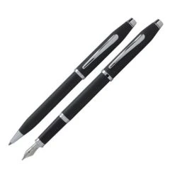 Discount ✔️ Cross Century II Fountain & Ballpoint Pen Set, Smooth Touch Black 🔥