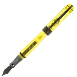 New 🌟 Pineider Avatar UR Demo Black Fountain Pen, Lemon 🔔