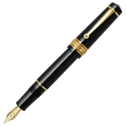 Discount ⭐ Maiora Alpha Nera Fountain Pen, Black & Gold 💯