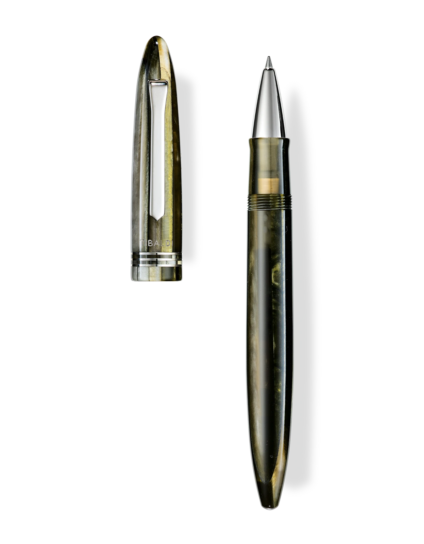 Best reviews of β Tibaldi Bononia Martini Olive Resin Rollerball Pen π