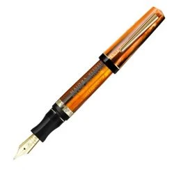 Top 10 ✔️ Maiora Vesuvio, Black & Orange, Fountain Pen, 18K Gold Medium Nib 😉