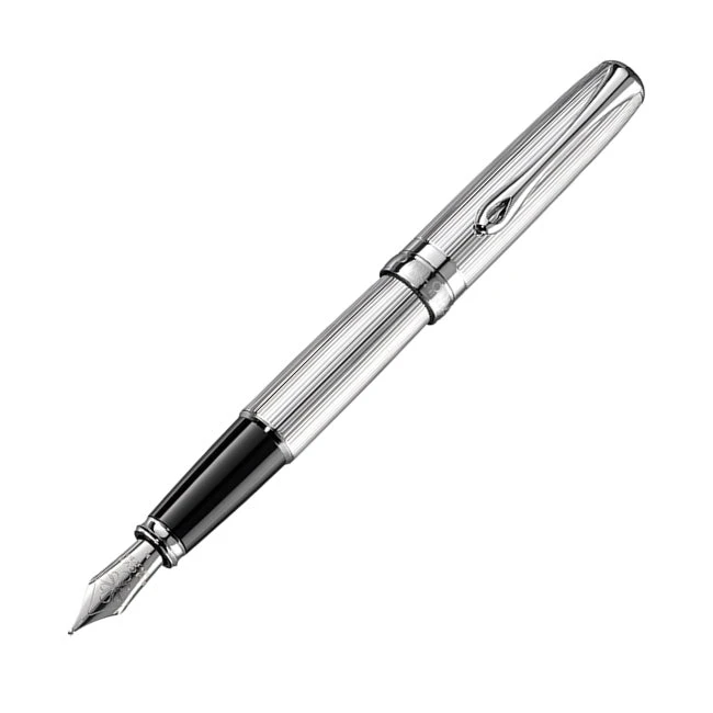 Wholesale ๐ฅ Diplomat Excellence A2 Guilloche Chrome Fountain Pen โจ