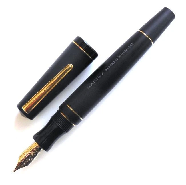 Best reviews of π Maiora Impronte, Matte Black, Oversized Fountain Pen, Extra-Fine Nib π€©
