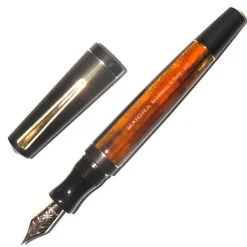Buy ⭐ Maiora Impronte, Black & Orange, Oversized Fountain Pen, Fine Nib ✨