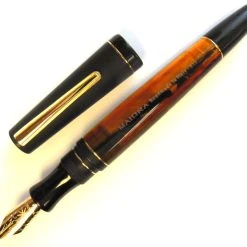 Cheap 🧨 Maiora Impronte, Black & Orange, Slim Fountain Pen 🤩