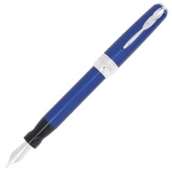 Best deal 🌟 Pineider Full Metal Jacket Fountain Pen, Lightning Blue, Fine Nib 🤩