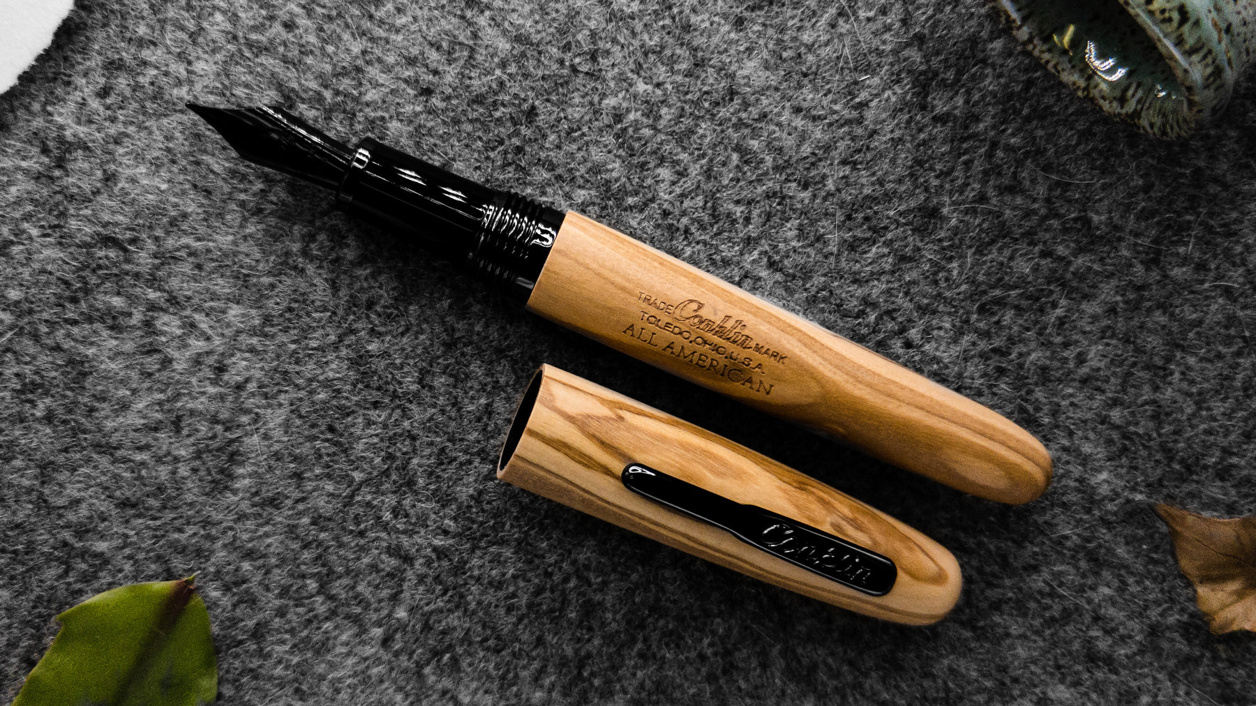 Conklin All American Limited Edition Olive Wood Fountain Pen, Gunmetal Trim Wholesale ???? Conklin All American Limited Edition Olive Wood Fountain Pen, Gunmetal Trim ???? -Monteverde Shop Gun b866ed76 ba86 4711 b54f