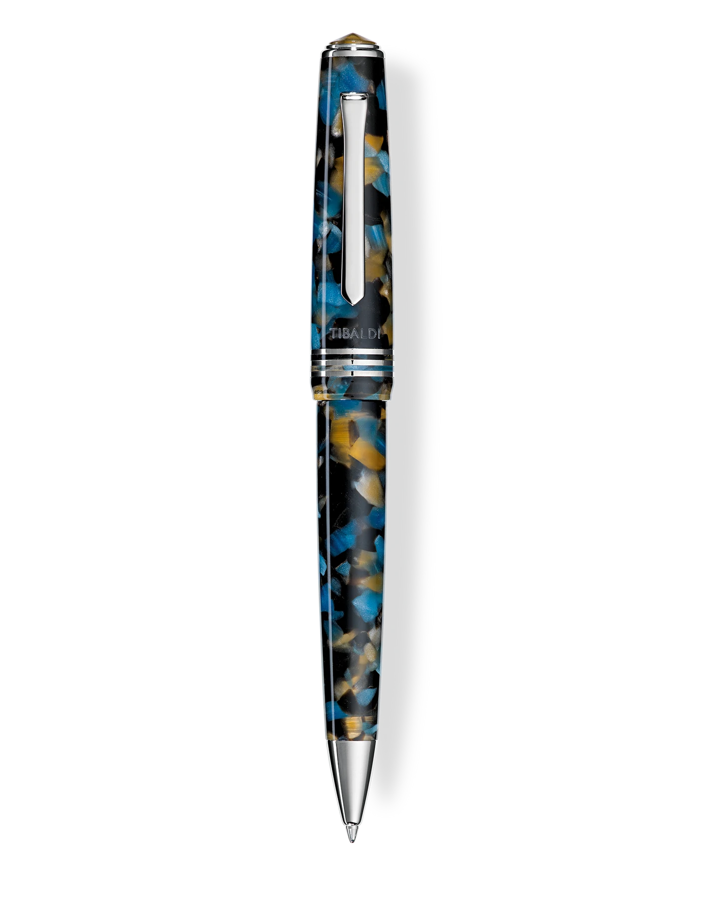 Deals 🥰 Tibaldi N60 Samarkand Blue Resin Ballpoint Pen 🥰