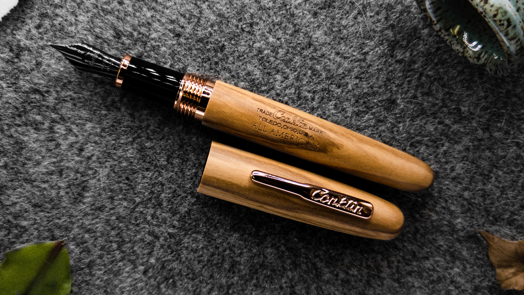 Conklin All American Limited Edition Olive Wood Fountain Pen, Rose Gold Trim Coupon ???? Conklin All American Limited Edition Olive Wood Fountain Pen, Rose Gold Trim β -Monteverde Shop