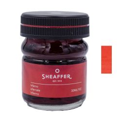 Promo ???? Sheaffer Intensity Fountain Pen & Ink Set, Herringbone Red, Medium Nib ???? -Monteverde Shop SF90749 Sheaffer Intensity Fountain Pen with Bottled Ink Gift Set Red DTL2 P2 1800x1800