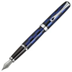 Buy ⭐ Diplomat Excellence A Plus Rome Black & Blue Fountain Pen, Fine Nib 🎉