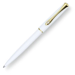 Cheapest ✔️ Diplomat Traveller Ballpoint Pen, Snow White & Gold 🔥
