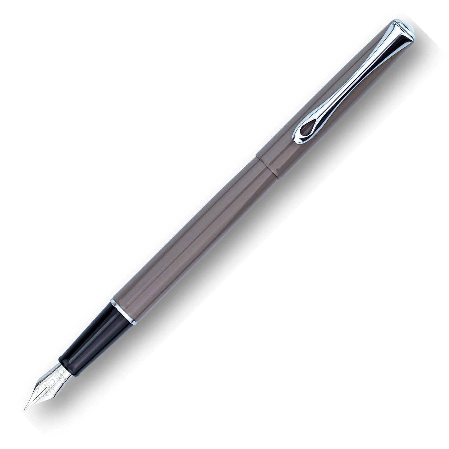 Hot Sale π Diplomat Traveller Fountain Pen, Taupe Grey & Chrome β€οΈ