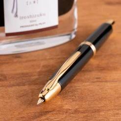 Promo ๐ Pilot Vanishing Point Retractable Fountain Pen, Black & Gold ๐