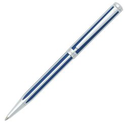 Budget ???? Sheaffer Intensity Ballpoint Pen Blue & Chrome Striped ????