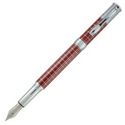 Flash Sale 😍 Monteverde Jewelria Executive Fountain Pen - Burgundy Grid - Fine Nib 🎁