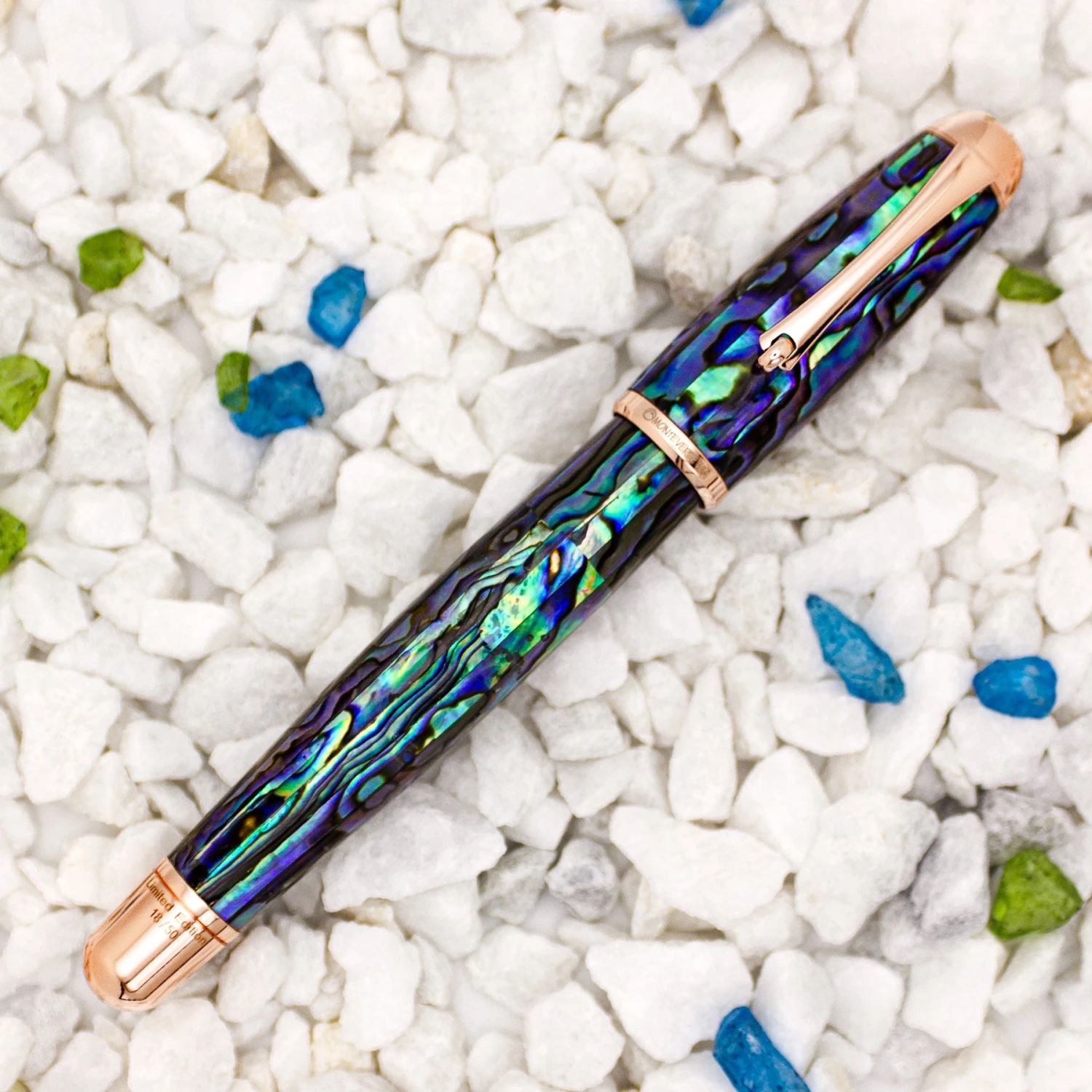 Best reviews of ๐คฉ Monteverde Limited Edition Super Mega Abalone Fountain Pen, Rose Gold Trim, Solid 14k Gold Flex Nib ๐ฅ - Image 2