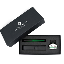 Best Pirce ???? Diplomat Aero Fountain Pen Gift Set, Green ????