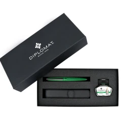 Best Pirce 😉 Diplomat Aero Fountain Pen Gift Set, Green 😍