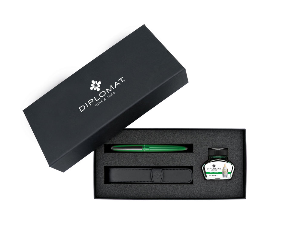 Diplomat Aero Fountain Pen Gift Set, Green Best Pirce ???? Diplomat Aero Fountain Pen Gift Set, Green ???? -Monteverde Shop